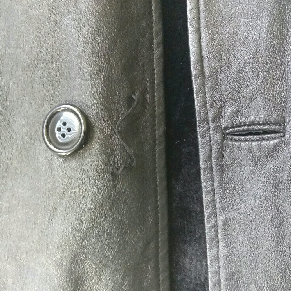New Ben Z med full-length leather coat Retail $329 - Picture 4 of 6